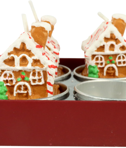 3424 TEALIGHTS XMAS HOUSES S/6